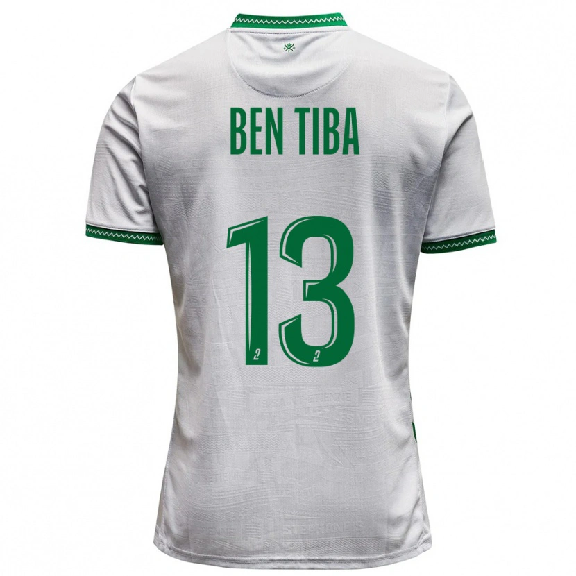 Danxen Heren Helmi Ben Tiba #13 Wit Groen Uitshirt Uittenue 2025/26 T-Shirt België