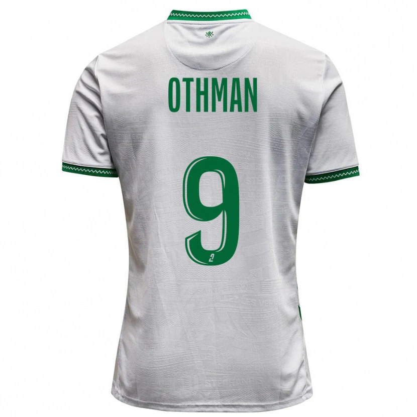 Danxen Heren Jibril Othman #9 Wit Groen Uitshirt Uittenue 2025/26 T-Shirt België