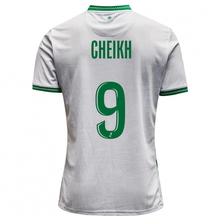 Danxen Heren Issam Cheikh #9 Wit Groen Uitshirt Uittenue 2025/26 T-Shirt België
