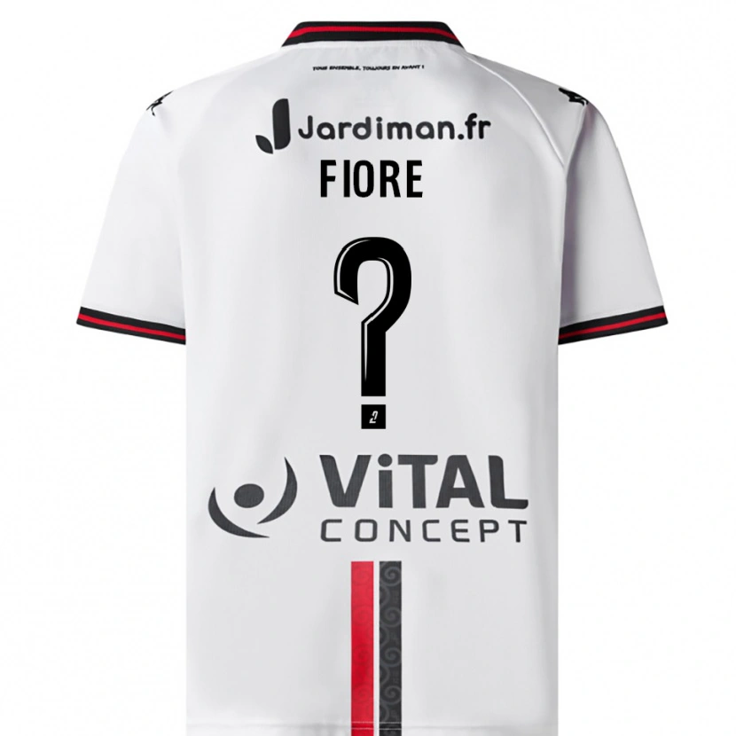 Danxen Heren Kévin Fiore #0 Wit Rood Uitshirt Uittenue 2025/26 T-Shirt België