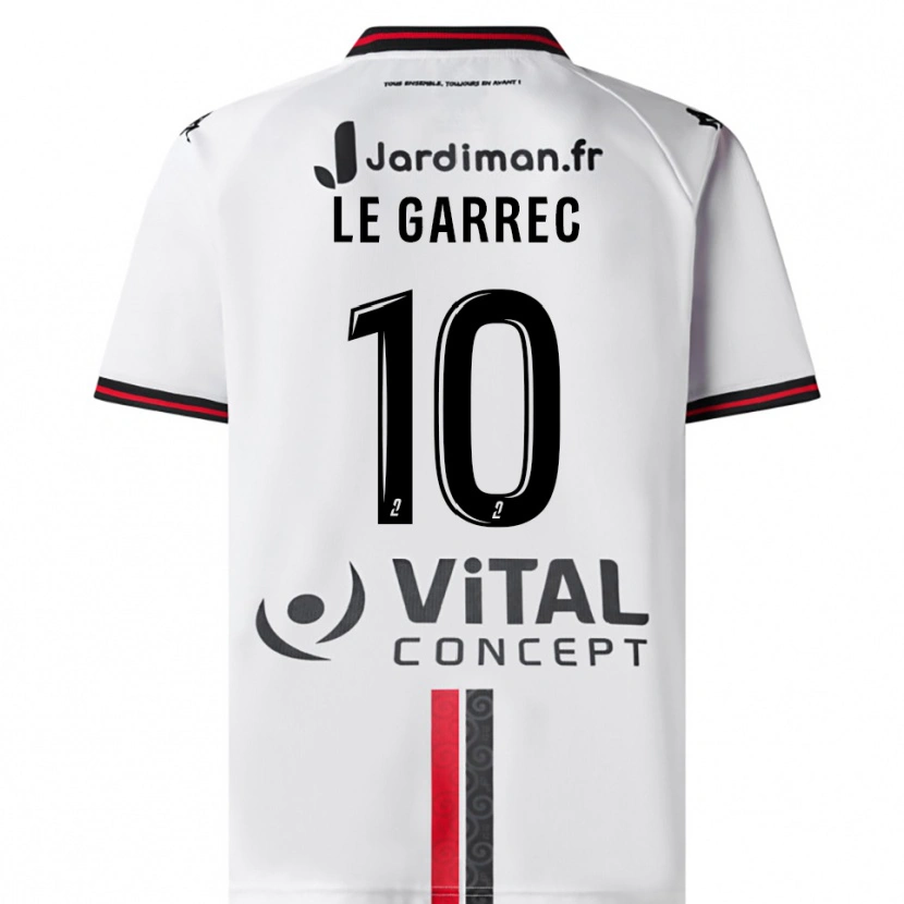 Danxen Heren Léa Le Garrec #10 Wit Rood Uitshirt Uittenue 2025/26 T-Shirt België