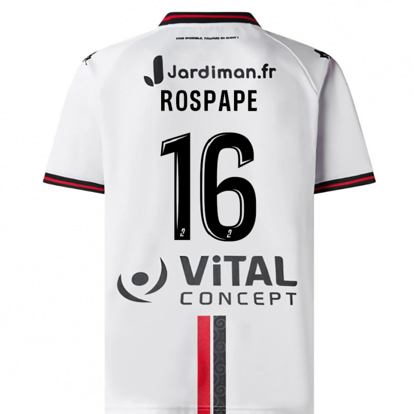 Danxen Heren Milo Rospape #16 Wit Rood Uitshirt Uittenue 2025/26 T-Shirt België