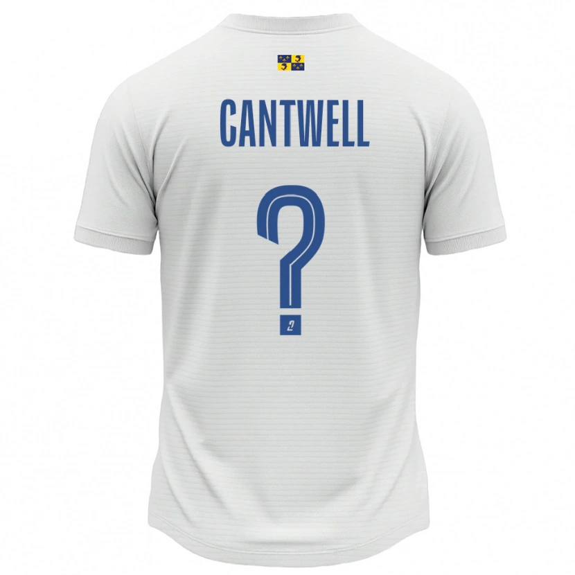 Danxen Heren Anna Cantwell #0 Wit Blauw Uitshirt Uittenue 2025/26 T-Shirt België