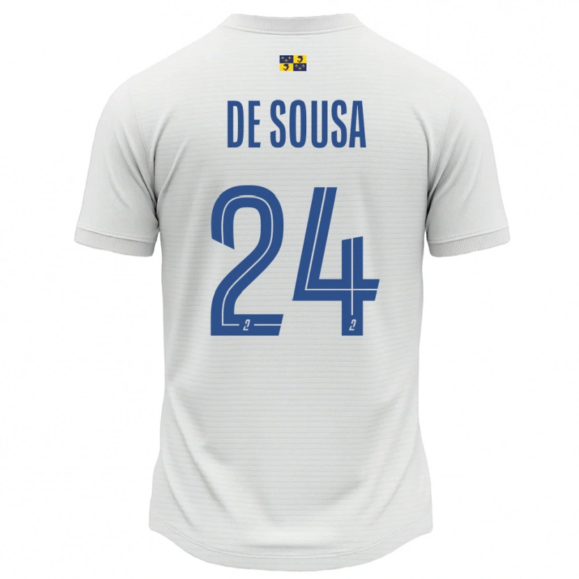 Danxen Heren Tifanie De Sousa #24 Wit Blauw Uitshirt Uittenue 2025/26 T-Shirt België