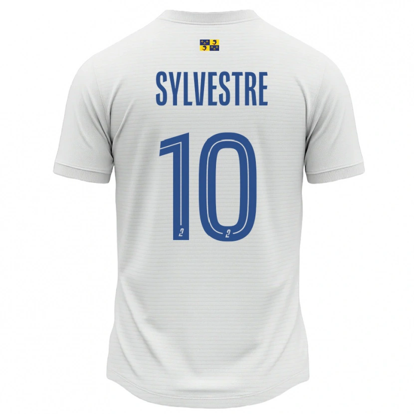 Danxen Heren Eddy Sylvestre #10 Wit Blauw Uitshirt Uittenue 2025/26 T-Shirt België