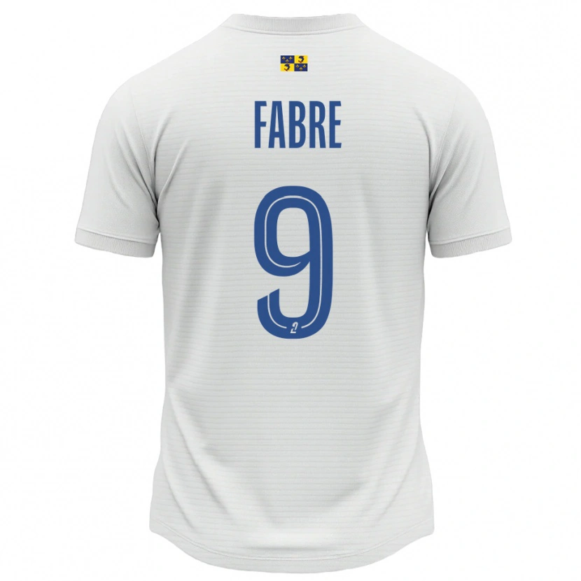 Danxen Heren Claudia Fabre #9 Wit Blauw Uitshirt Uittenue 2025/26 T-Shirt België