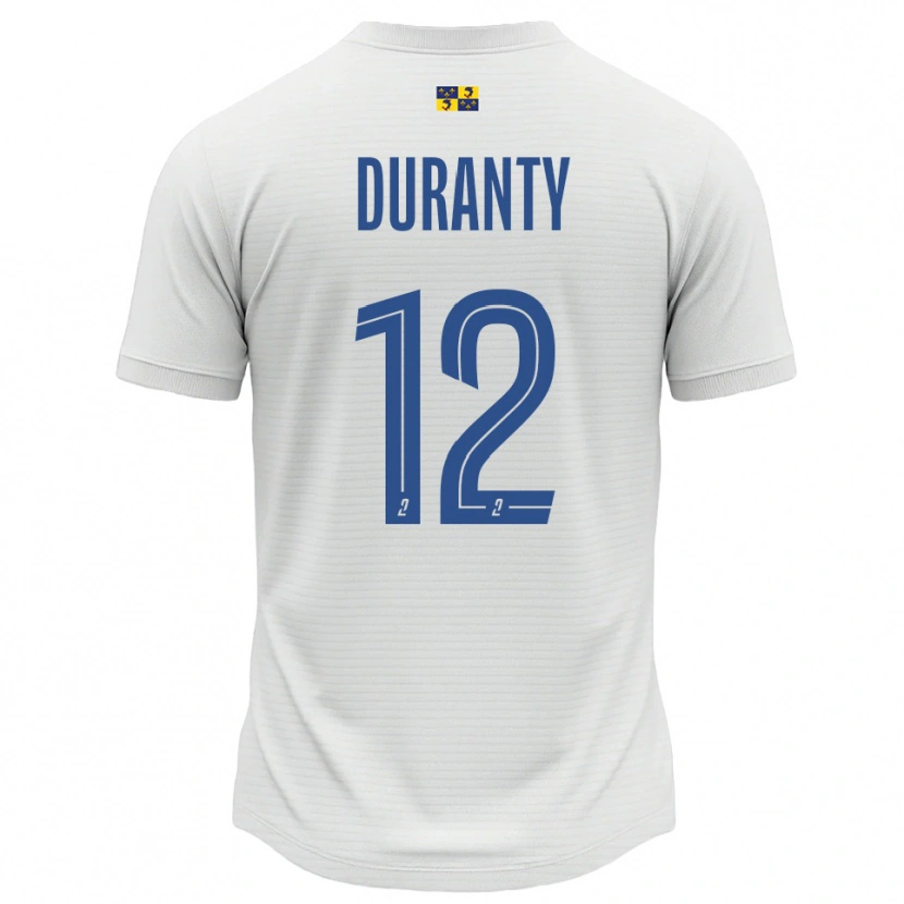 Danxen Heren Audrey Duranty #12 Wit Blauw Uitshirt Uittenue 2025/26 T-Shirt België