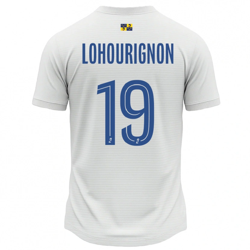 Danxen Heren Ndeye Lohourignon #19 Wit Blauw Uitshirt Uittenue 2025/26 T-Shirt België