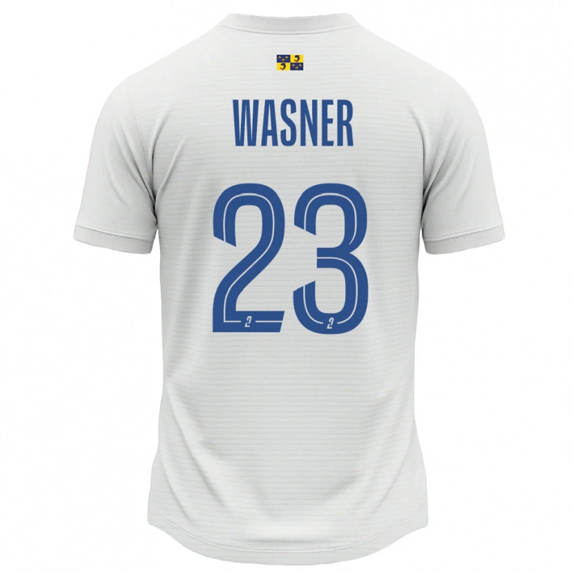 Danxen Heren Ophélie Wasner #23 Wit Blauw Uitshirt Uittenue 2025/26 T-Shirt België