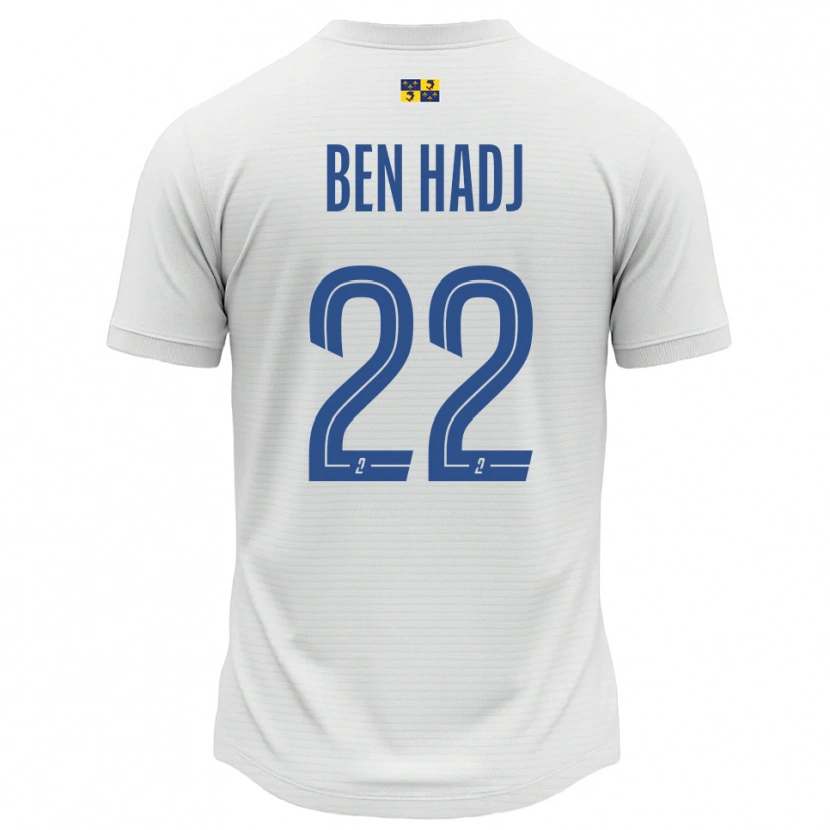 Danxen Heren Yosra Ben Hadj #22 Wit Blauw Uitshirt Uittenue 2025/26 T-Shirt België