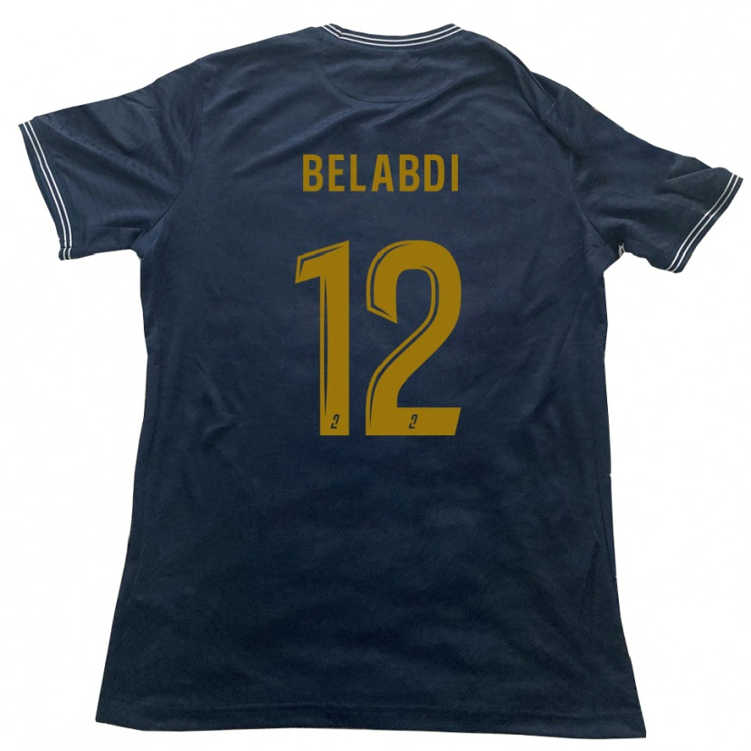Danxen Heren Tao Belabdi #12 Marine Goud Uitshirt Uittenue 2025/26 T-Shirt België