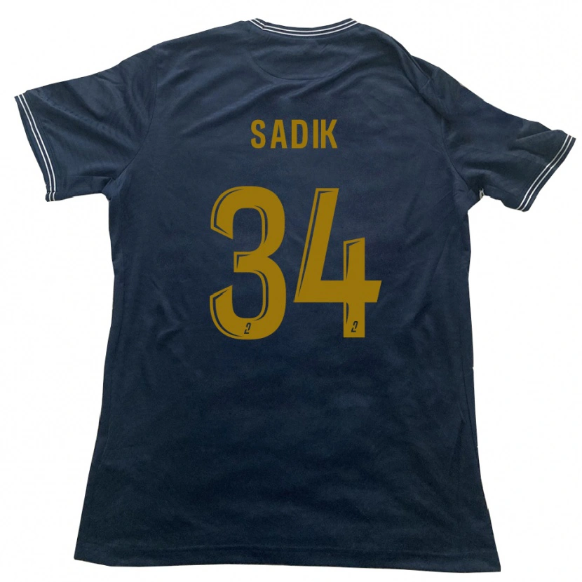 Danxen Heren Omar Sadik #34 Marine Goud Uitshirt Uittenue 2025/26 T-Shirt België