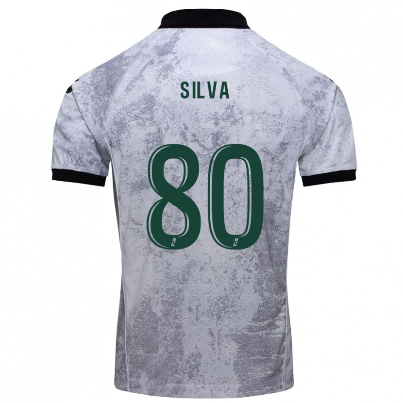 Danxen Heren Brian Silva #80 Wit Zwart Uitshirt Uittenue 2025/26 T-Shirt België