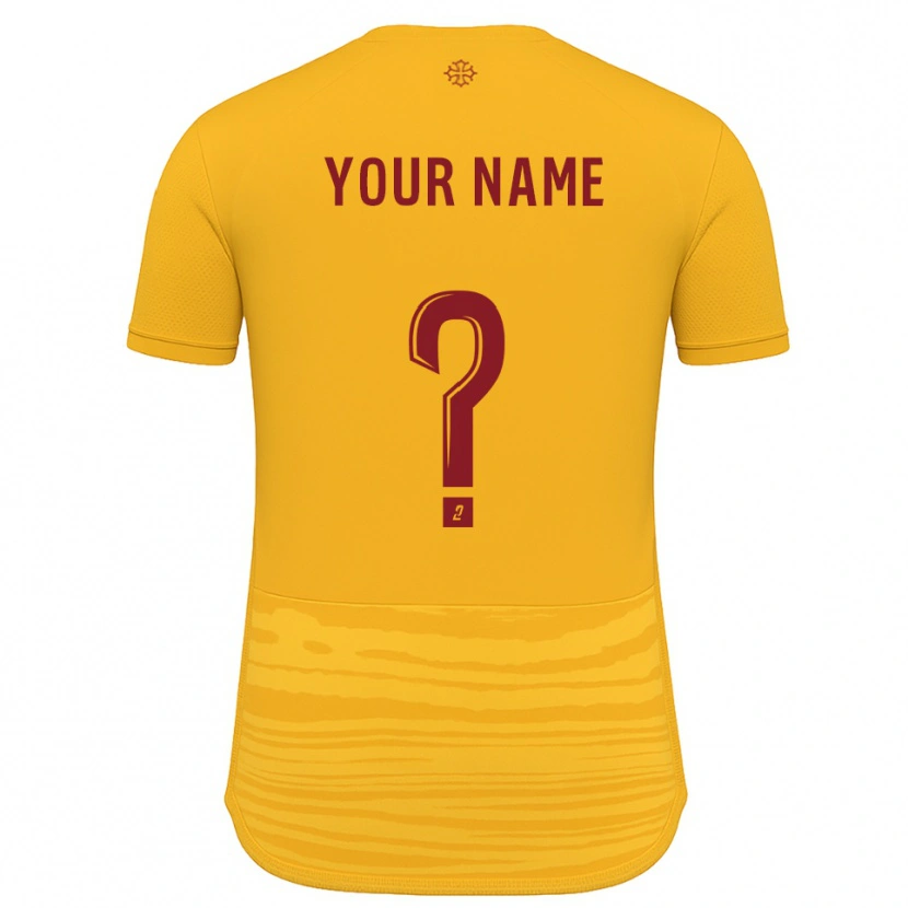 Danxen Heren Uw Naam #0 Oranje Bourgondisch Uitshirt Uittenue 2025/26 T-Shirt België