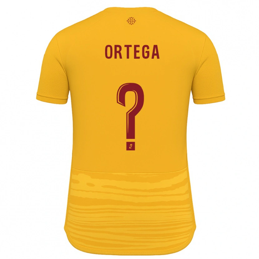 Danxen Heren Alexis Ortega #0 Oranje Bourgondisch Uitshirt Uittenue 2025/26 T-Shirt België