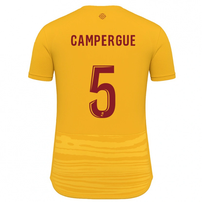 Danxen Heren Raphaël Campergue #5 Oranje Bourgondisch Uitshirt Uittenue 2025/26 T-Shirt België