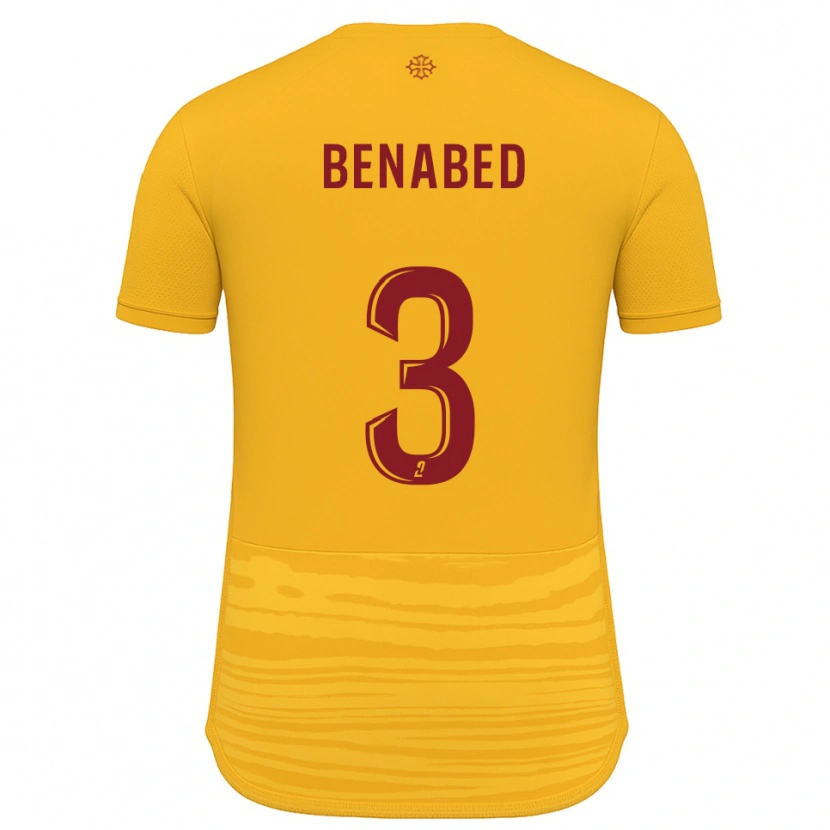 Danxen Heren Faouzi Benabed #3 Oranje Bourgondisch Uitshirt Uittenue 2025/26 T-Shirt België