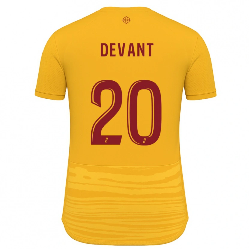 Danxen Heren Caroline Devant #20 Oranje Bourgondisch Uitshirt Uittenue 2025/26 T-Shirt België