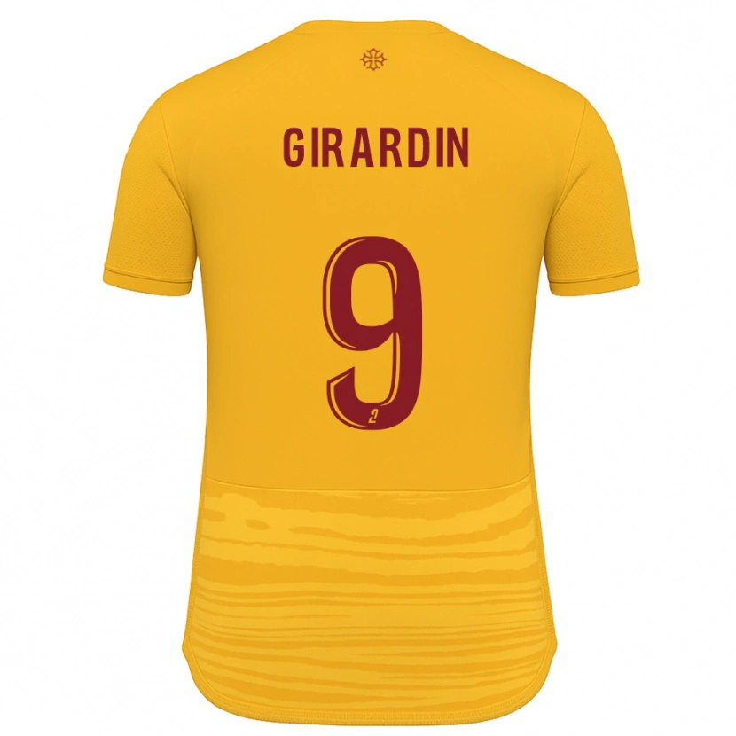 Danxen Heren Isaiah Girardin #9 Oranje Bourgondisch Uitshirt Uittenue 2025/26 T-Shirt België