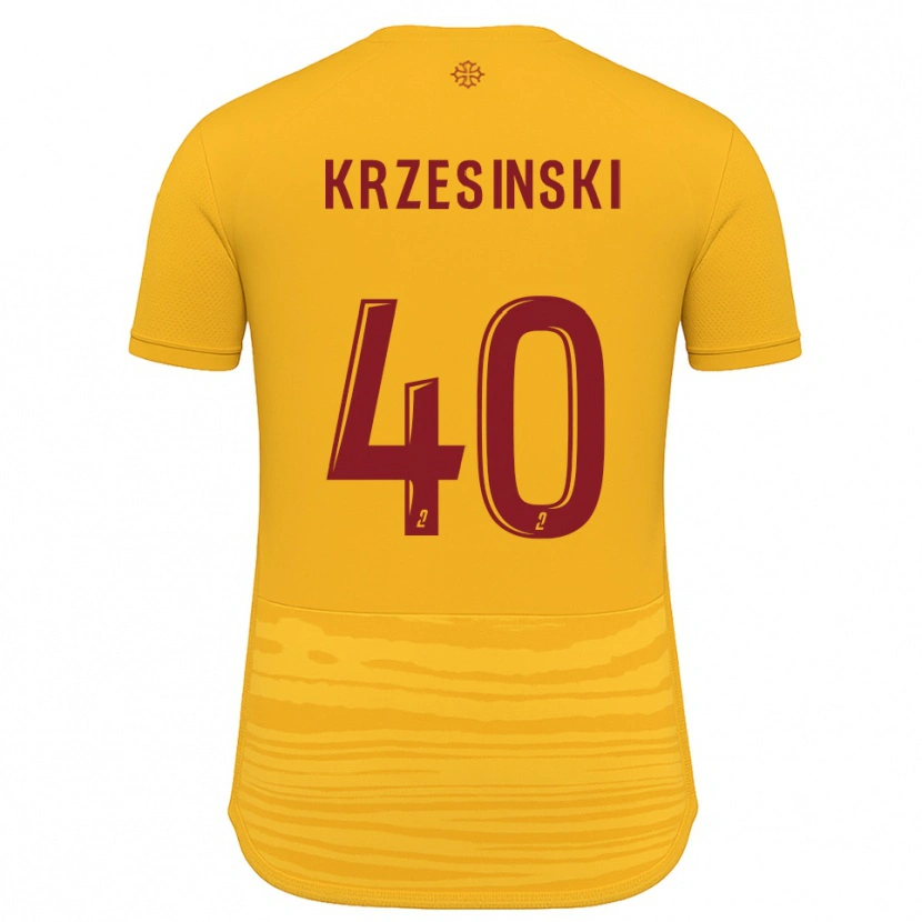 Danxen Heren Clément Krzesinski #40 Oranje Bourgondisch Uitshirt Uittenue 2025/26 T-Shirt België