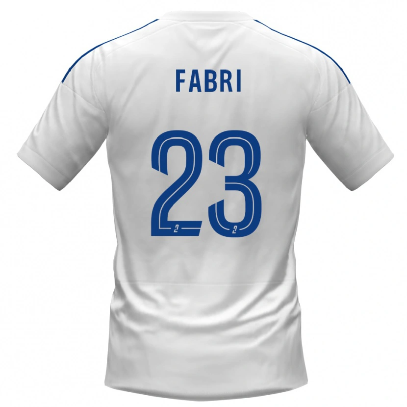 Danxen Heren Julien Fabri #23 Wit Blauw Uitshirt Uittenue 2025/26 T-Shirt België