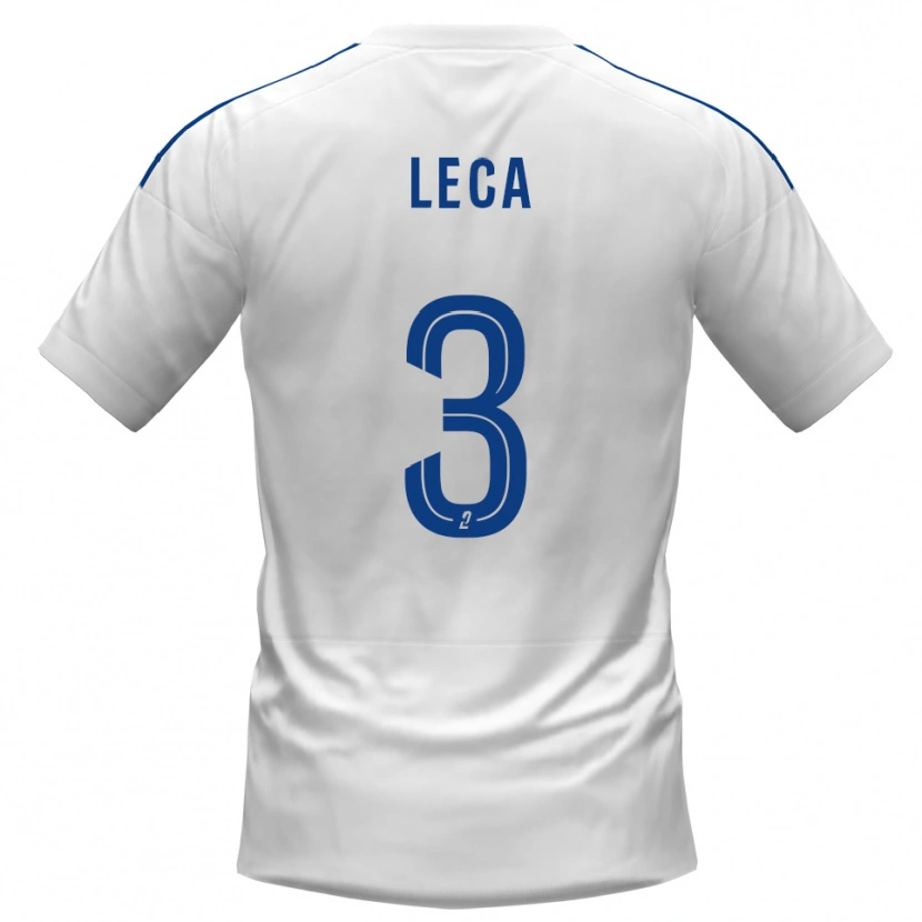 Danxen Heren Jean-Dominique Leca #3 Wit Blauw Uitshirt Uittenue 2025/26 T-Shirt België