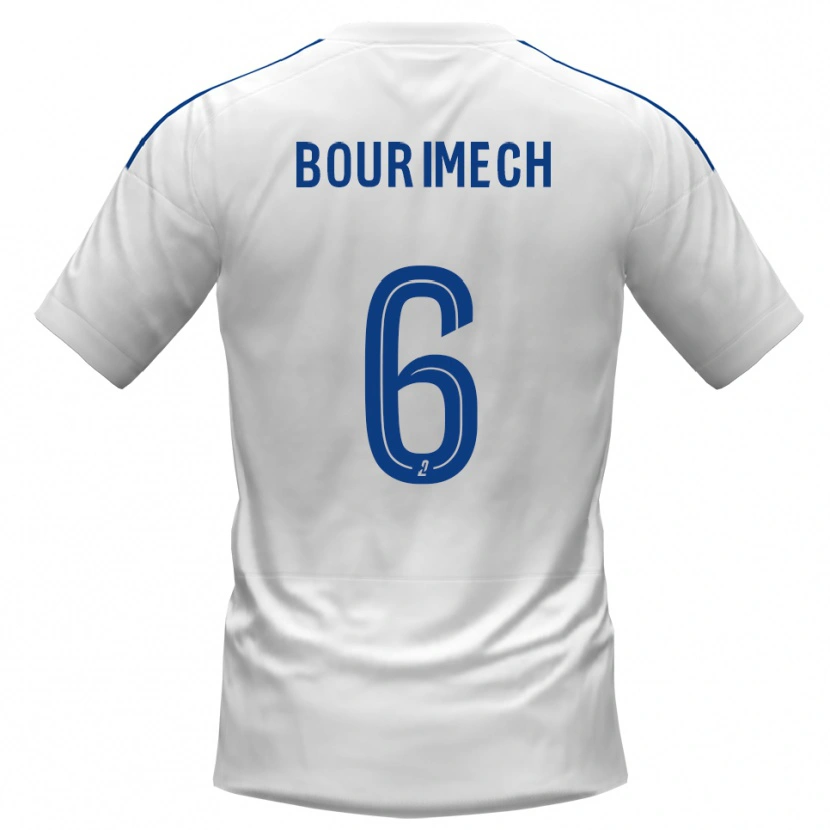 Danxen Heren Ilyes Bourimech #6 Wit Blauw Uitshirt Uittenue 2025/26 T-Shirt België