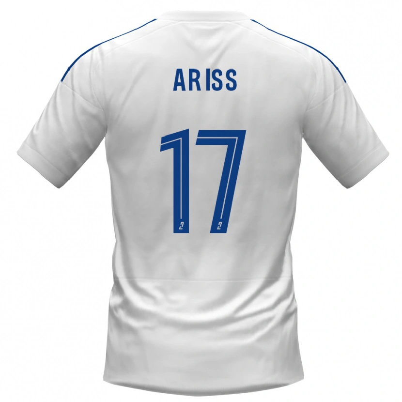 Danxen Heren Zakaria Ariss #17 Wit Blauw Uitshirt Uittenue 2025/26 T-Shirt België