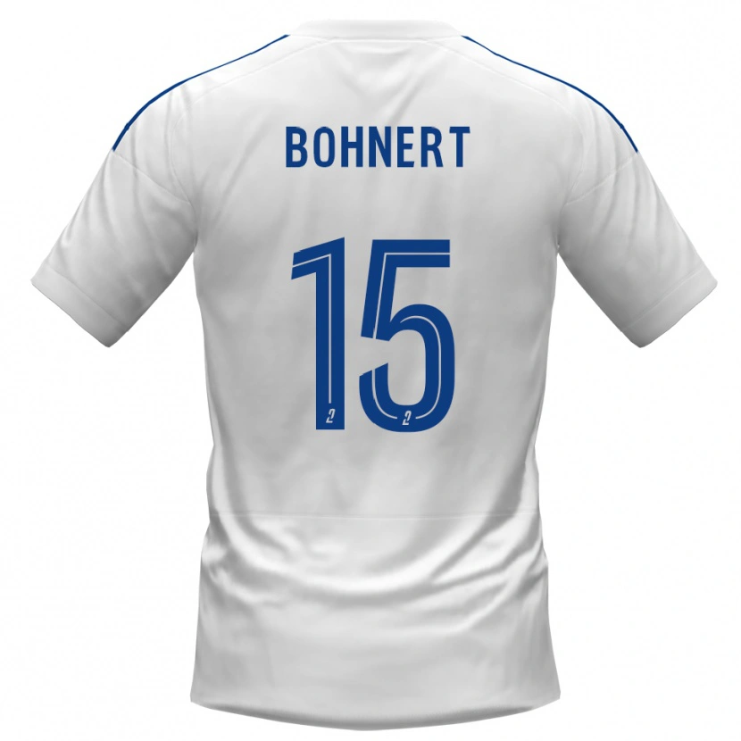 Danxen Heren Florian Bohnert #15 Wit Blauw Uitshirt Uittenue 2025/26 T-Shirt België