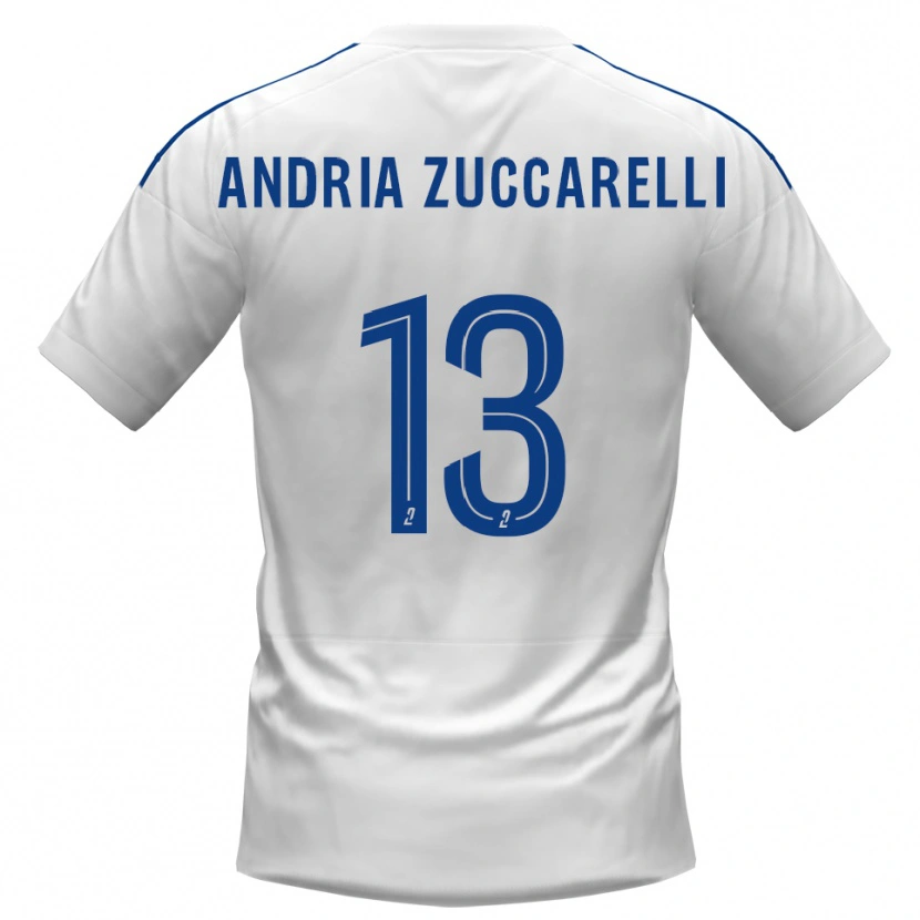 Danxen Heren Carlu Andria Zuccarelli #13 Wit Blauw Uitshirt Uittenue 2025/26 T-Shirt België