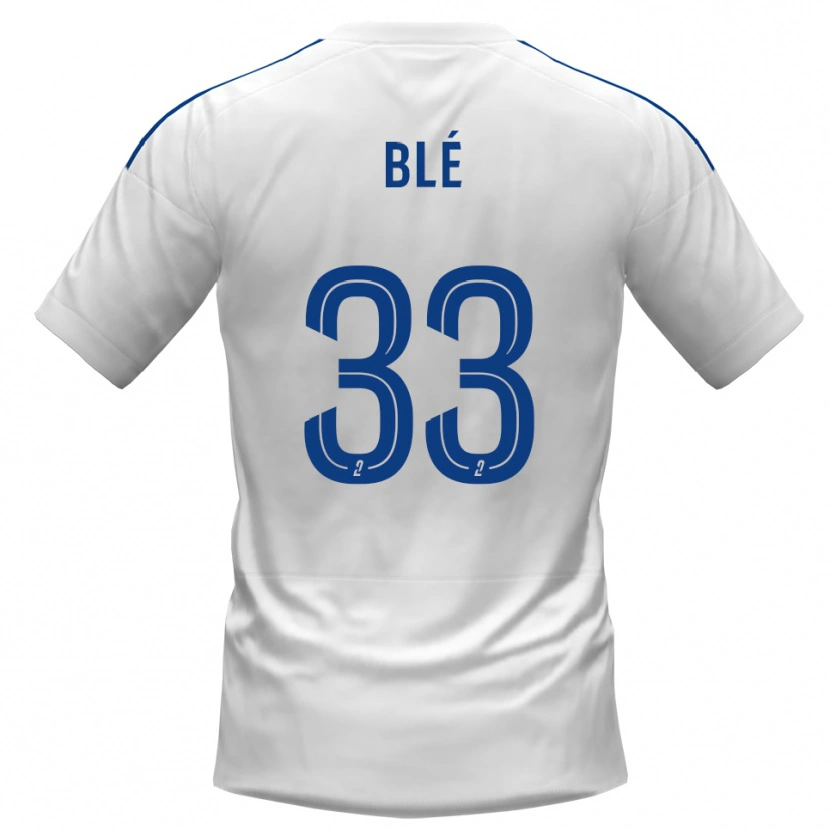 Danxen Heren Maxime Blé #33 Wit Blauw Uitshirt Uittenue 2025/26 T-Shirt België