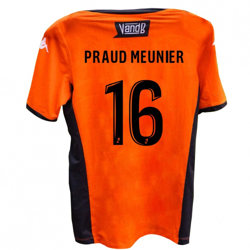 Danxen Heren Nolhan Praud Meunier #16 Wit Zwart Uitshirt Uittenue 2025/26 T-Shirt België
