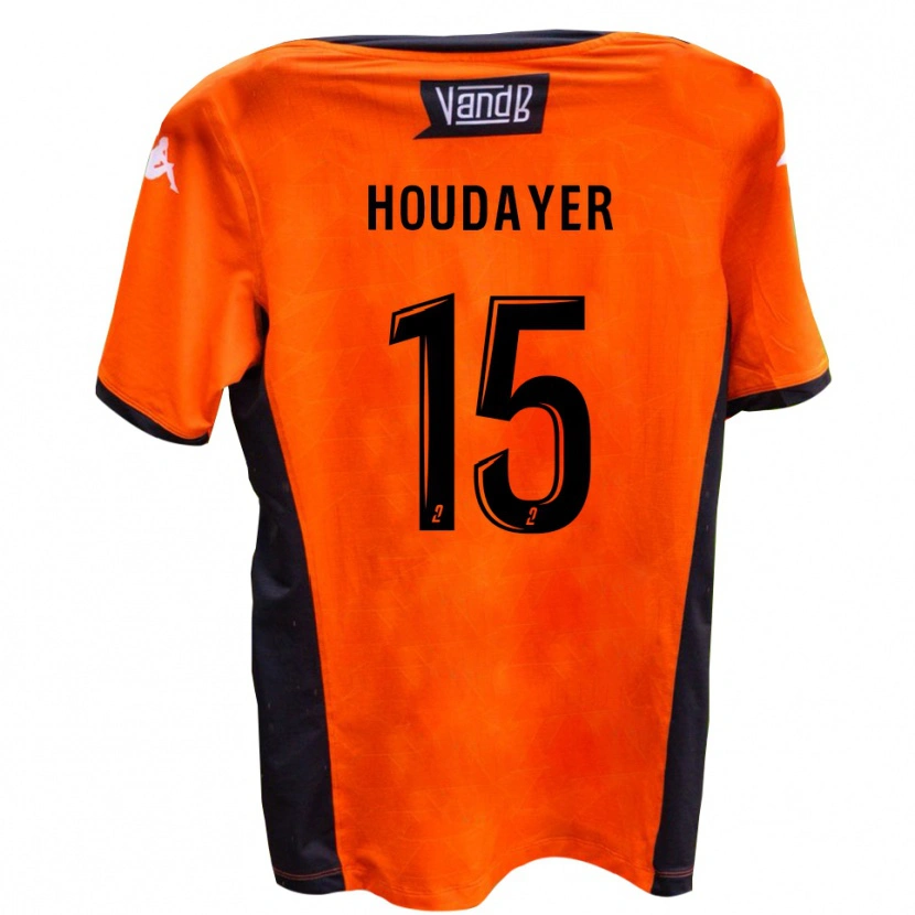 Danxen Heren Mathys Houdayer #15 Wit Zwart Uitshirt Uittenue 2025/26 T-Shirt België