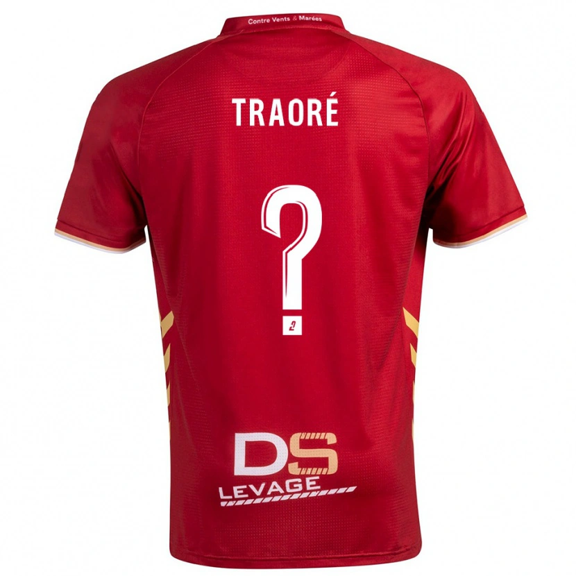 Danxen Heren Sadia Traoré #0 Bourgondisch Goud Uitshirt Uittenue 2025/26 T-Shirt België