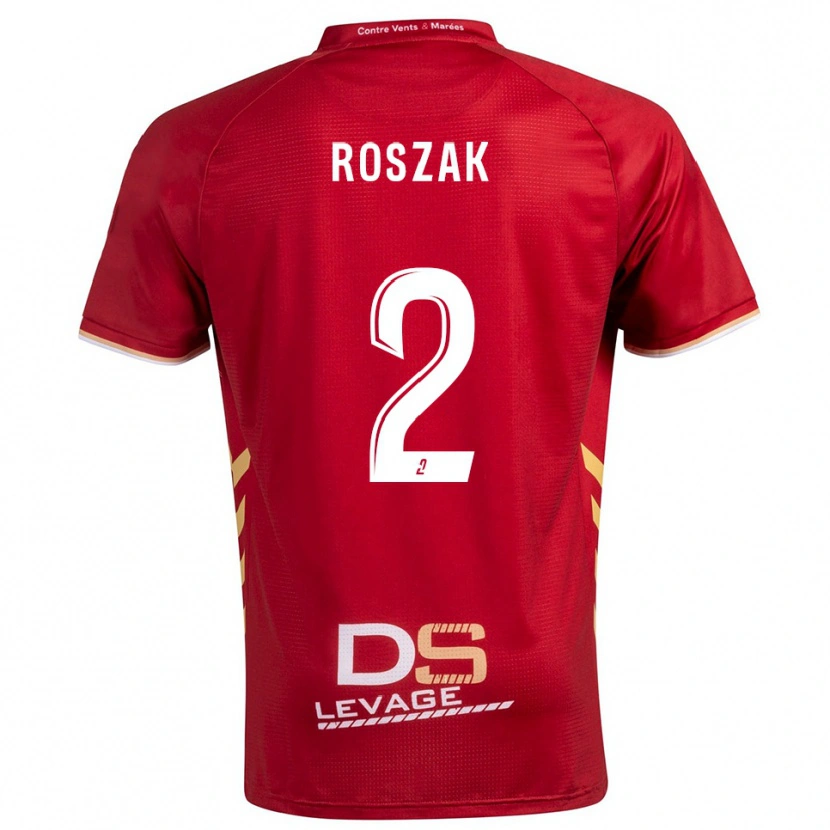Danxen Heren Dimitri Roszak #2 Bourgondisch Goud Uitshirt Uittenue 2025/26 T-Shirt België