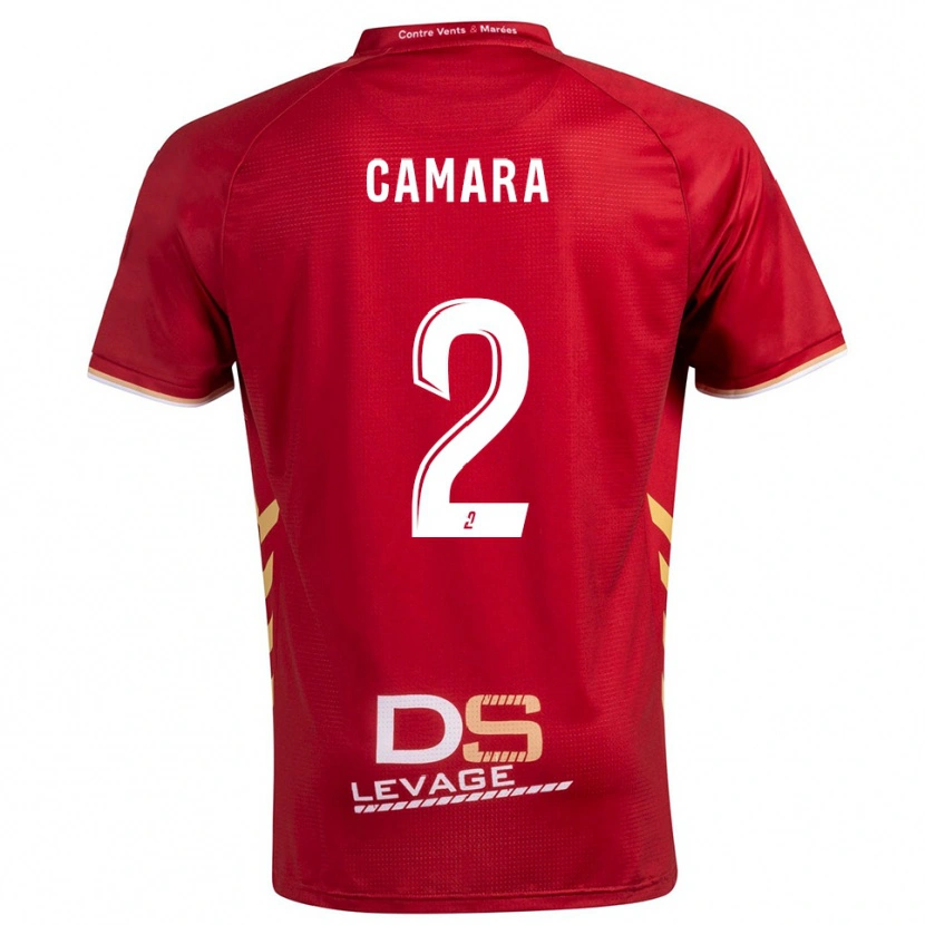 Danxen Heren Sékou Camara #2 Bourgondisch Goud Uitshirt Uittenue 2025/26 T-Shirt België