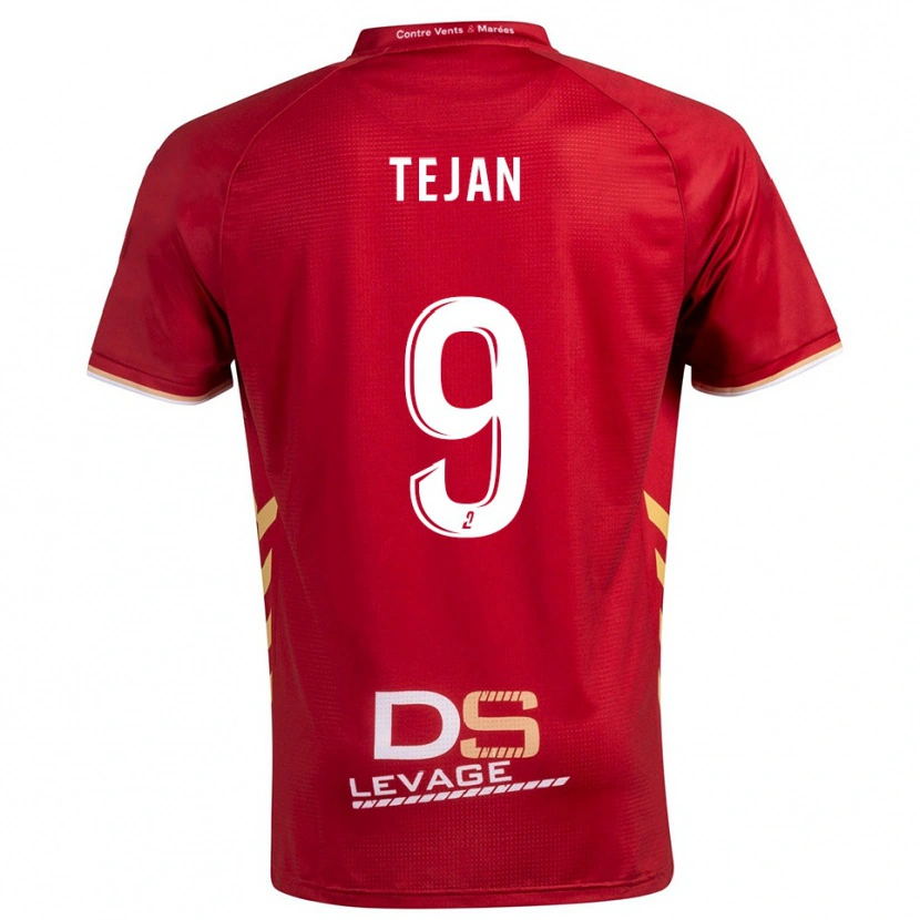 Danxen Heren Kay Tejan #9 Bourgondisch Goud Uitshirt Uittenue 2025/26 T-Shirt België