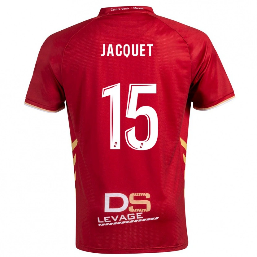 Danxen Heren Nils Jacquet #15 Bourgondisch Goud Uitshirt Uittenue 2025/26 T-Shirt België
