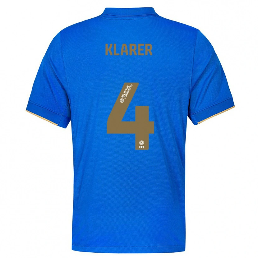 Danxen Dames Christoph Klarer #4 Blauw Goud Thuisshirt Thuistenue 2025/26 T-Shirt België