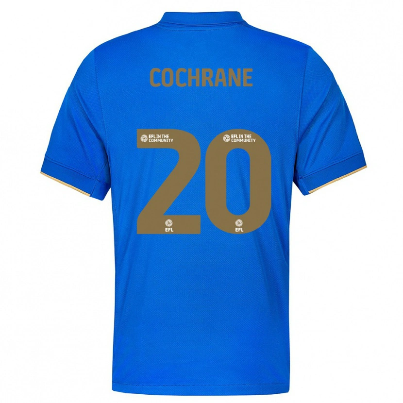 Danxen Dames Alex Cochrane #20 Blauw Goud Thuisshirt Thuistenue 2025/26 T-Shirt België