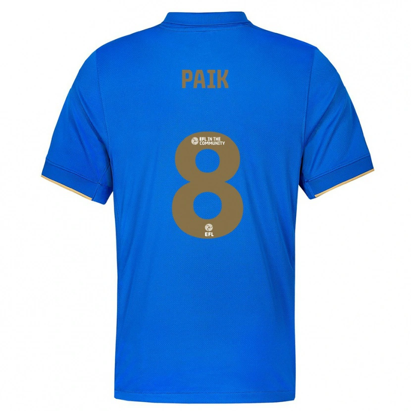 Danxen Dames Seung-Ho Paik #8 Blauw Goud Thuisshirt Thuistenue 2025/26 T-Shirt België