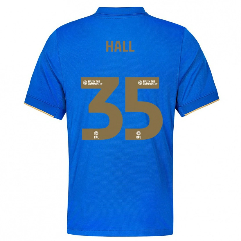Danxen Dames George Hall #35 Blauw Goud Thuisshirt Thuistenue 2025/26 T-Shirt België