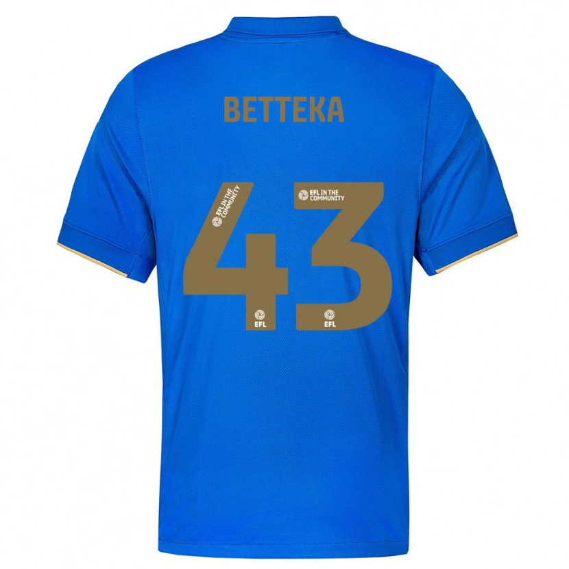 Danxen Dames Zaid Betteka #43 Blauw Goud Thuisshirt Thuistenue 2025/26 T-Shirt België