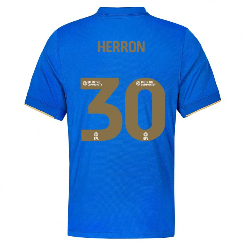 Danxen Dames Neve Herron #30 Blauw Goud Thuisshirt Thuistenue 2025/26 T-Shirt België