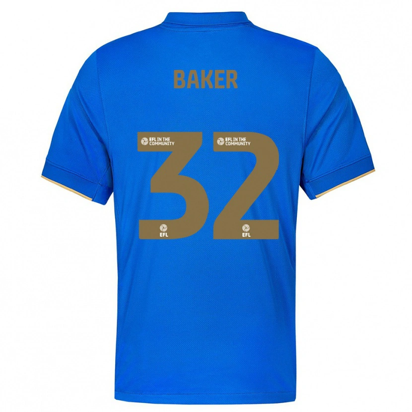 Danxen Dames Ava Baker #32 Blauw Goud Thuisshirt Thuistenue 2025/26 T-Shirt België