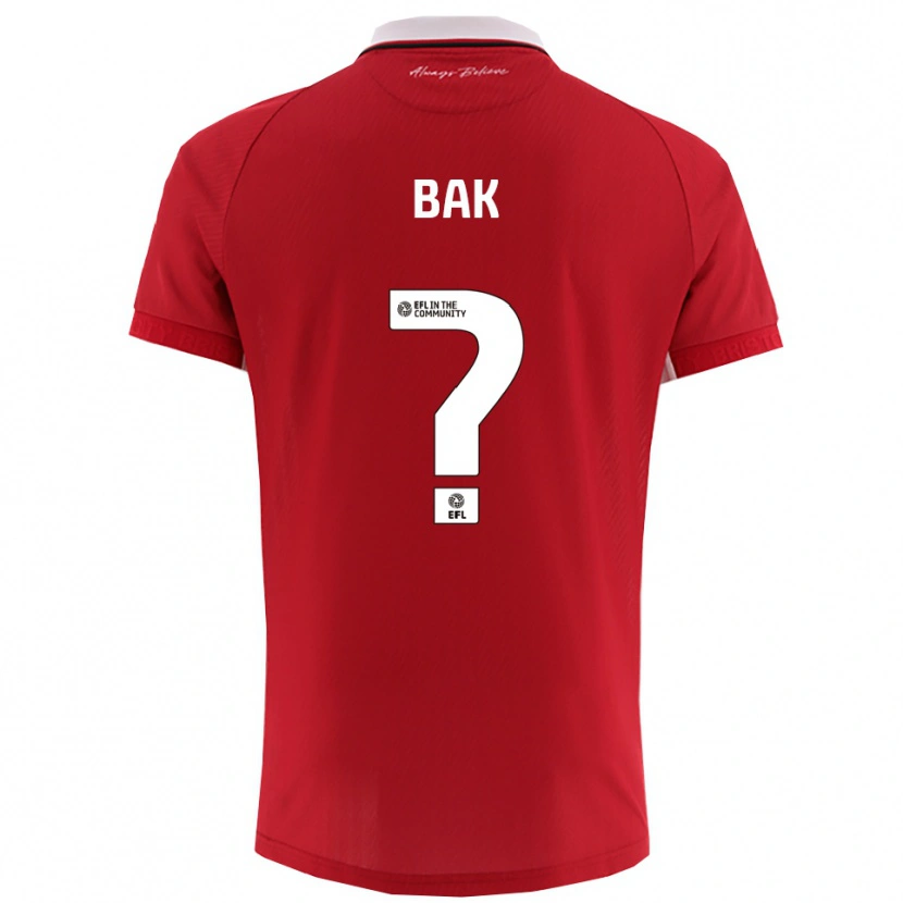 Danxen Dames Brandon Bak #0 Rood Wit Thuisshirt Thuistenue 2025/26 T-Shirt België