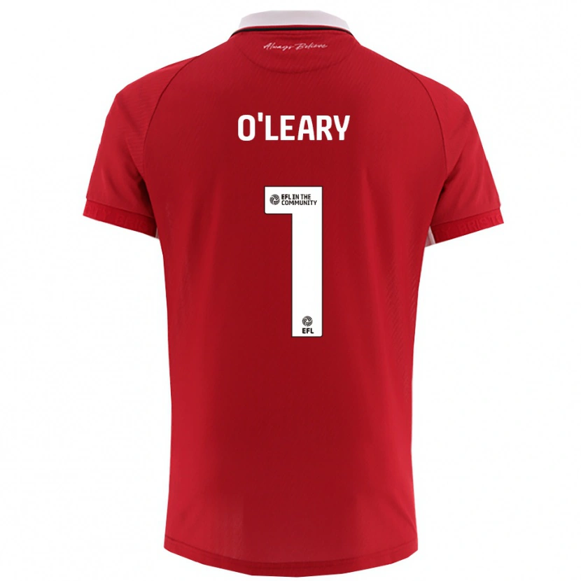 Danxen Dames Max O'leary #1 Rood Wit Thuisshirt Thuistenue 2025/26 T-Shirt België