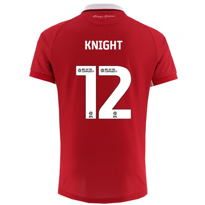 Danxen Dames Jason Knight #12 Rood Wit Thuisshirt Thuistenue 2025/26 T-Shirt België