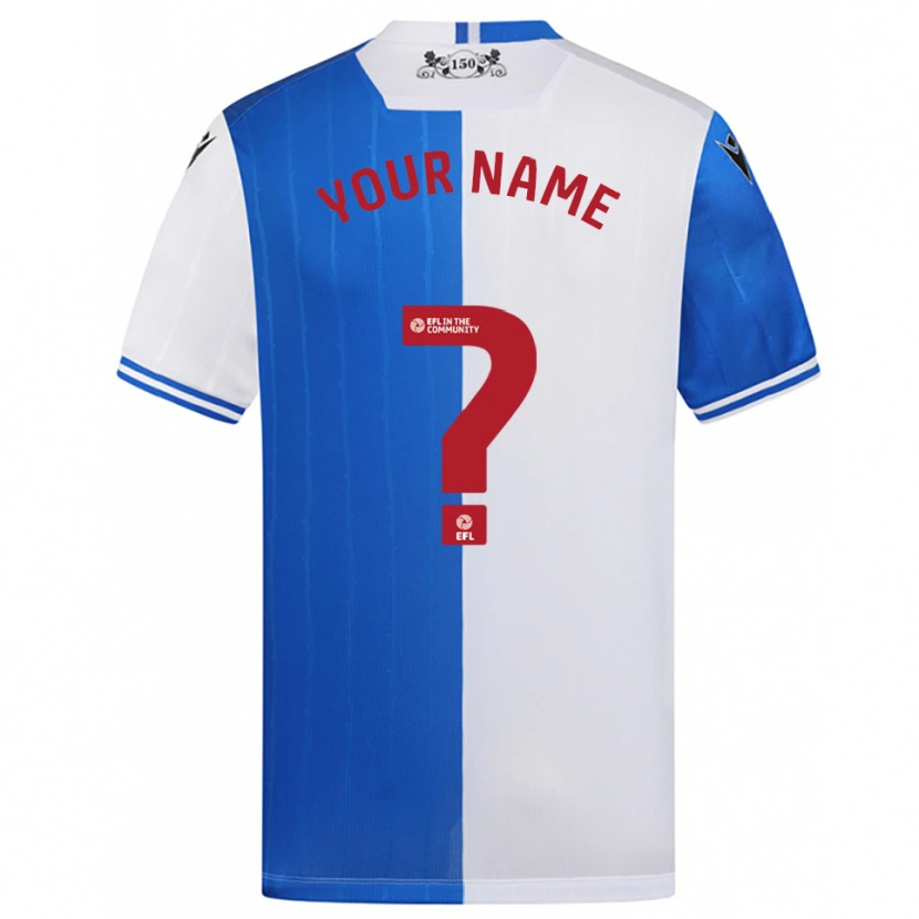 Danxen Dames Uw Naam #0 Blauw Wit Thuisshirt Thuistenue 2025/26 T-Shirt België