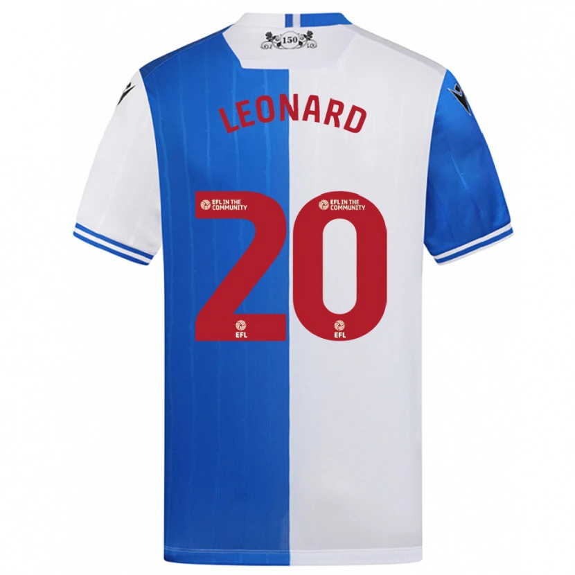 Danxen Dames Harry Leonard #20 Blauw Wit Thuisshirt Thuistenue 2025/26 T-Shirt België